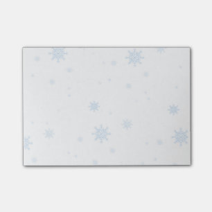 Pastellfärgad blåttSnowflake som Posta-Det noter Post-it Block