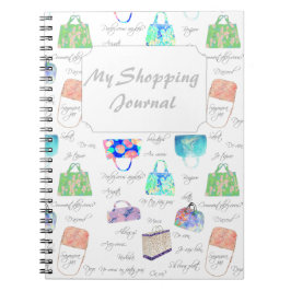 Pastellfärgad blom- anteckningsbok med spiral