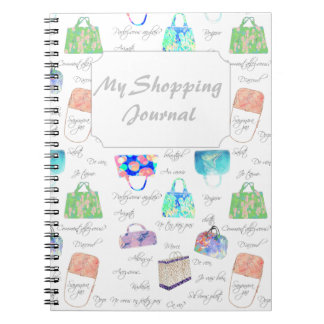 Pastellfärgad blom- anteckningsbok med spiral