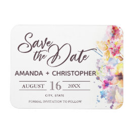 Pastellfärgad Blommigt | SPARA DATUM MAGNETER