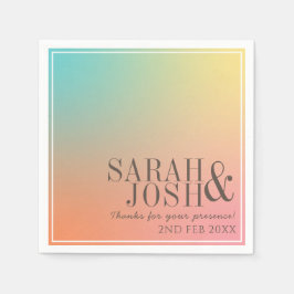 Pastellfärgad Coola för färgåtergivning av överton Pappersservett