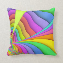 Pastellfärgad dekorativ kudde för SandkonstFractal