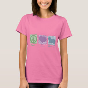Pastellfärgad fred, kärlek och Havanese T-shirt
