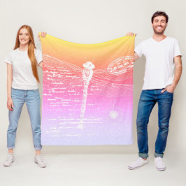 Pastellfärgad glimmerjungfru fleecefilt