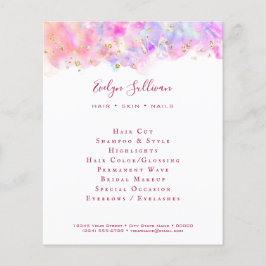 Pastellfärgad glitter-flygare flygblad