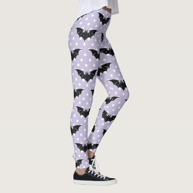 Pastellfärgad Goth spöklik gullig Leggings (Höger)