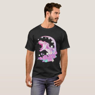 Pastellfärgad Goth Trex TShirt - estetiska T-shirt