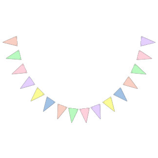 Pastellfärgad Gradient Tema Triangulär Flaggkedja Vimplar