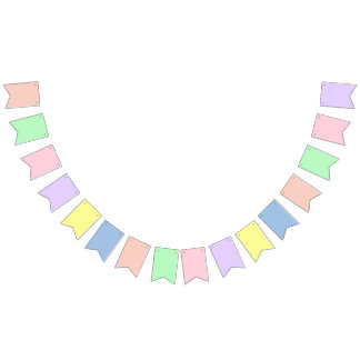 Pastellfärgad Gradient Tema Triangulär Flaggkedja  Vimplar