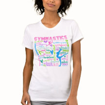 Pastellfärgad gymnastikordtypografi