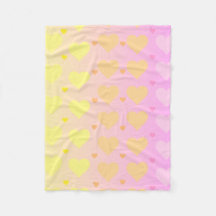 pastellfärgad hjärtfilt med gradient