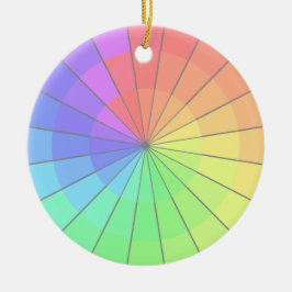 Pastellfärgad konst för helgdag för julgransprydnad keramik