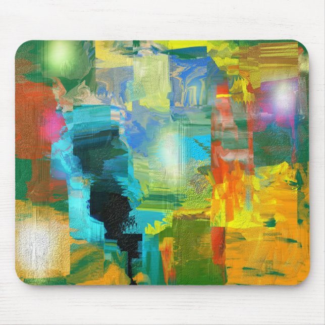 "Pastellfärgad kryptering" Mousepad Musmatta (Framsidan)