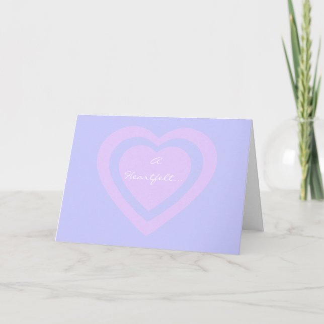 Pastellfärgad lavendel och rosa uppriktigt tack (Framsida)