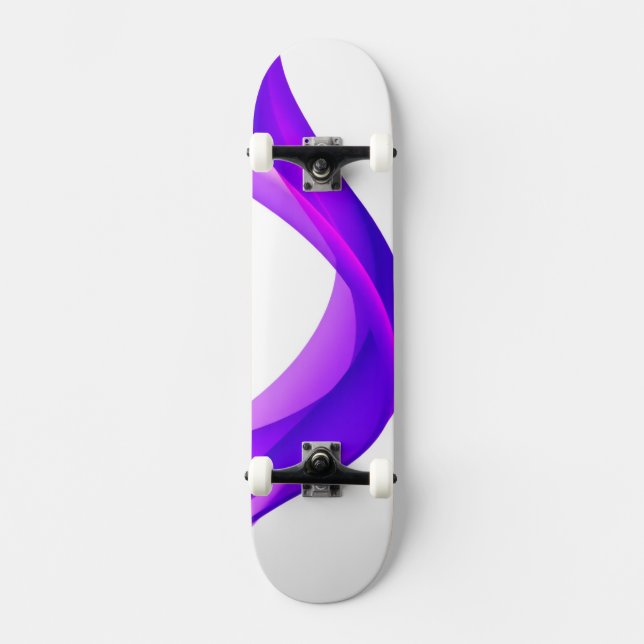 Pastellfärgad lila färg mini skateboard bräda 18,5 cm (Framsida)