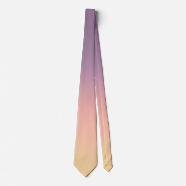 Pastellfärgad lila till beige gradient slips mjuk  (Framsida)