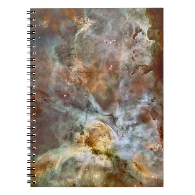 Pastellfärgad marmor i den Carina nebulaen Anteckningsbok (Framsidan)