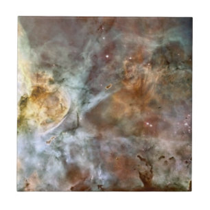 Pastellfärgad marmor i den Carina nebulaen Kakelplatta