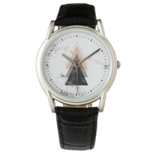 Pastellfärgad marmortryckdesign armbandsur