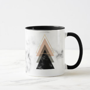 Pastellfärgad marmortryckdesign mugg