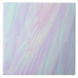 Pastellfärgad mönsterFractal - havssnäckastil Kakelplatta