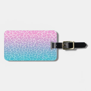 Pastellfärgad Ombre Leopard Bagagebricka