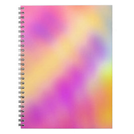 Pastellfärgad övertoningsdesign för beskärda färge anteckningsbok
