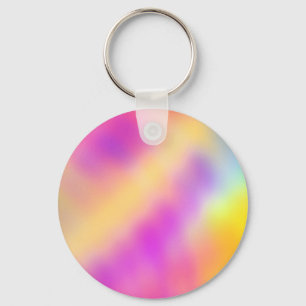 Pastellfärgad övertoningsdesign för beskärda färge nyckelring
