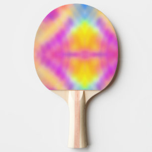 Pastellfärgad övertoningsdesign för beskärda färge pingisracket
