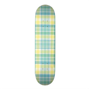 Pastellfärgad pläd skateboard bräda 20,5 cm
