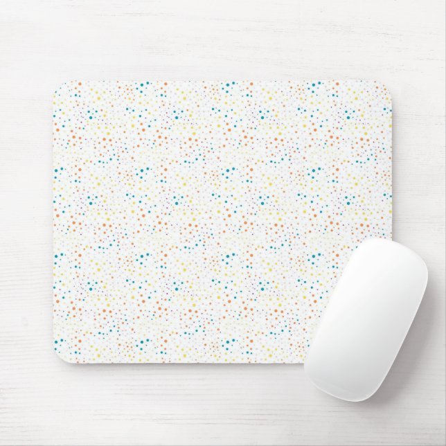 pastellfärgad polka dots musmatta (Med mus)