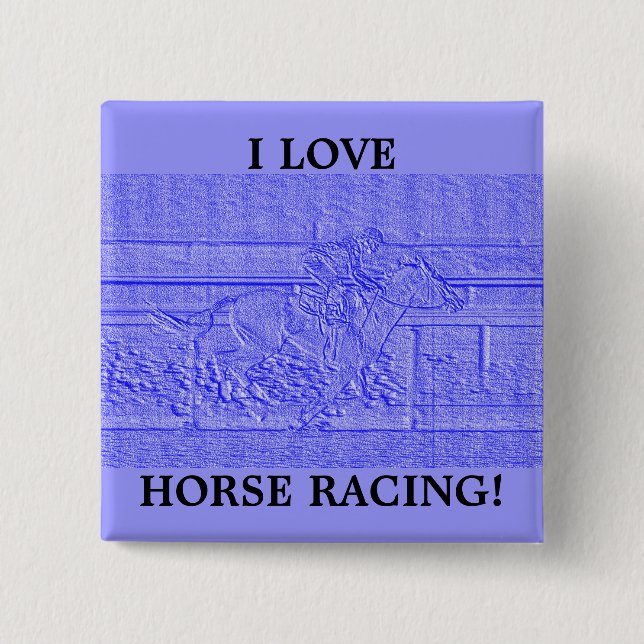 Pastellfärgad Racehorse för Knapp (Framsida)