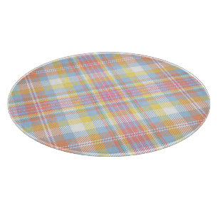 Pastellfärgad randpläd