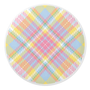 Pastellfärgad randpläd knopp