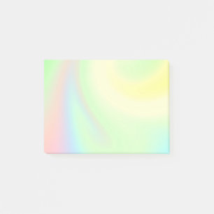 Pastellfärgad regnbåge av färg post-it block