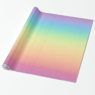 Pastellfärgad regnbåge Ombre Presentpapper