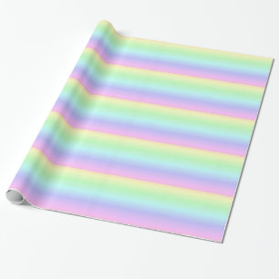 Pastellfärgad regnbåge som slår in papper presentpapper