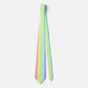 Pastellfärgad regnbågeTie Slips