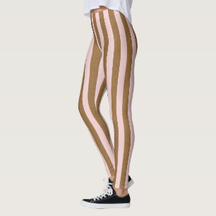 Pastellfärgad röd lodrät för randar på någon leggings