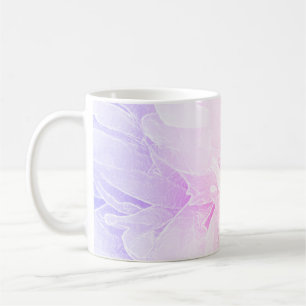 Pastellfärgad rosa lavendel för *~*pionblomma kaffemugg
