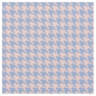 Pastellfärgad rosa- och himmelblåtthoundstooth tyg