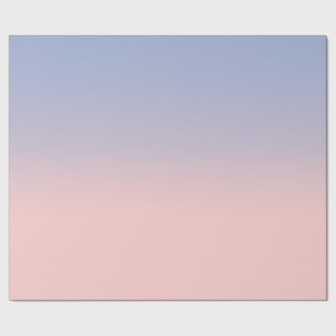 Pastellfärgad rosa- och himmelblåttombre presentpapper