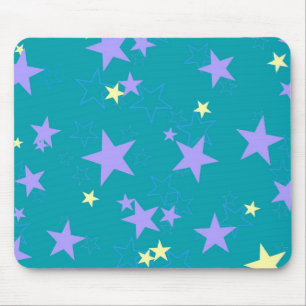 Pastellfärgad stjärna Mousepad Musmatta