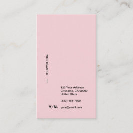 Pastellfärgad vertikal visitkort för modern