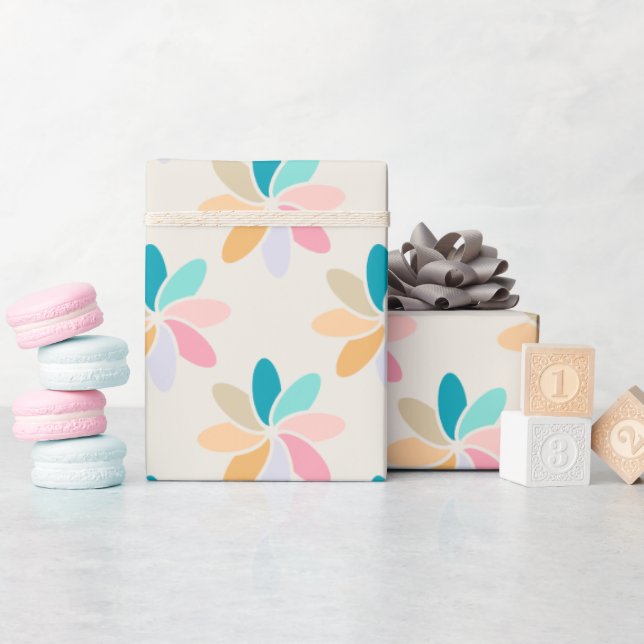 Pastellfärgad virvelpresentförpackning presentpapper (Baby Shower)