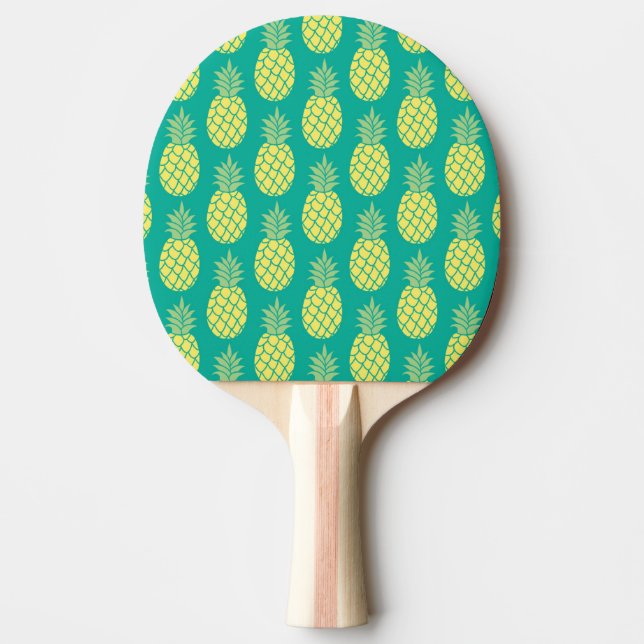Pastellfärgade ananas pingisracket (Framsidan)