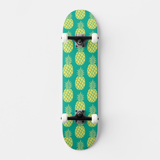 Pastellfärgade ananas skateboard bräda 20 cm (Framsida)