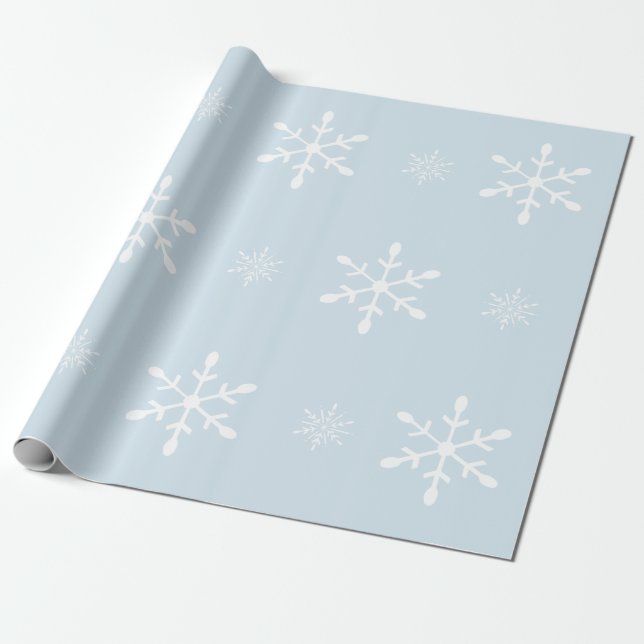 Pastellfärgade blått för isig med jul för presentpapper (Utrullad)