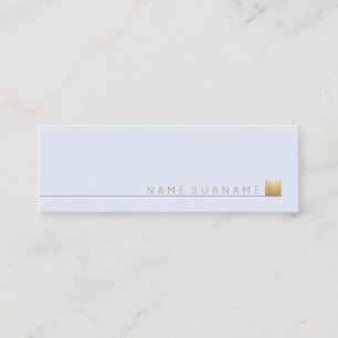 Pastellfärgade blått för modern elegant Minimal Mini Visitkort