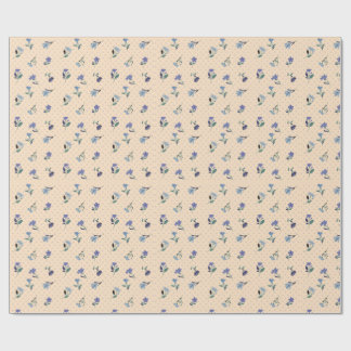 Pastellfärgade blomsterinpackningspapper presentpapper